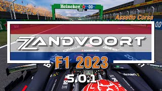 Assetto Corsa  Zandvoort Formula 1 2023 Extension 501 [upl. by Alrahs]