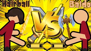 Hairball VS Baldo  Stick Nodes Pro Animation [upl. by Ahern]