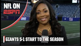 Kimberley Martin details the Giants win over the Ravens  NFL on ESPN [upl. by Aikel202]