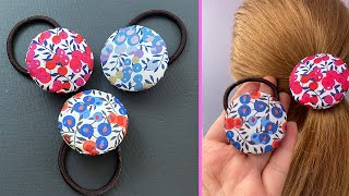 💖🤩 How To Use a Bottle Cap To Make a Pony tail Hair Tie  Hair Band  Laço de cabelo  बालों का बैंड [upl. by Ivett593]