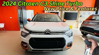 2024 Citroen C3 Shine Full Detailed Review ♥️ New Updates amp Price C3 Shine Turbo [upl. by Iknarf]