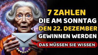 7 GLÜCKSZAHLEN mit der HÖCHSTEN WAHRSCHEINLICHKEIT am 6 Dezember zu erscheinen  Buddhistische [upl. by Halfdan]