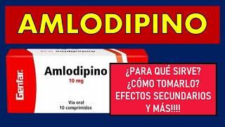 🔴 AMLODIPINO  PARA QUÉ SIRVE MECANISMO DE ACCIÓN EFECTOS SECUNDARIOS Y CONTRAINDICACIONES [upl. by Oab]