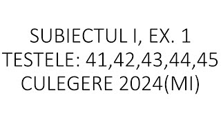 Exerciții de sinteză pentru bacS I ex1 45clasa 9 41424344clasa 10 [upl. by Eremaj]