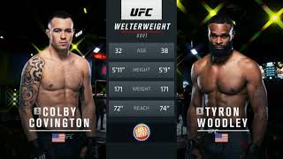 UFC Vegas 11 Covington vs Woodley Full Fight Highlights [upl. by Adaval]