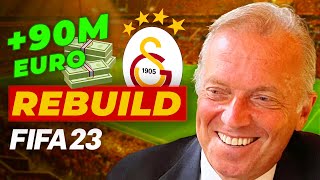 CEM UZAN ile 90 MİLYON EURO SPONSORLUK  GALATASARAY REBUILD  FIFA 23 KARİYER MODU [upl. by Aveer]