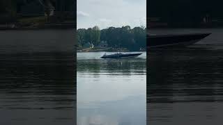 Donzi 38 ZR  Exit Strategy docking at Lake Norman donzi powerboating whipplesupercharger 1075 [upl. by Aciretal]