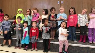 Preschool Spring Program song 7 Skinny marinky dinky dink I love you [upl. by Kayley690]