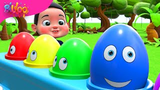 Surprise Eggs Kids Song  BluLoo Nursery Rhymes amp Kids Songs [upl. by Eical]