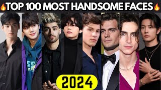 TOP 100 MOST HANDSOME FACES IN🔥 2024 [upl. by Enilkcaj]