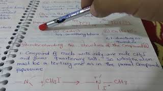 Natural products lecture 9Elucidation of Structure of papaverine [upl. by Eldwen]