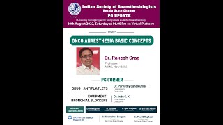 Onco Anaesthesia Basic Concepts Antiplatelets bronchial blocker [upl. by Youlton]