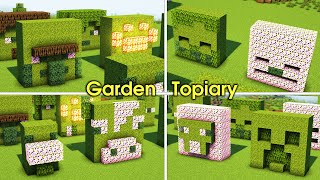 Minecraft  Garden Hedges Topiary Decorations [upl. by Annhoj852]