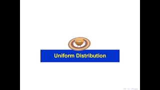 Uniform Distribution [upl. by Ettolrahs282]