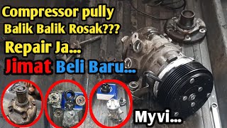 Cara repair compressor aircond yang bermasalah  Produa Myvi [upl. by Eelik]