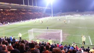 Partick Thistle Fans Celebrating At Full Time Beating Morton 10 [upl. by Eekcaj]