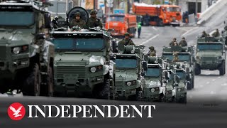 Live Russia holds Moscow military parade commemorating end of Second World War [upl. by Laurentia983]