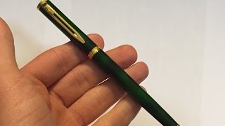 Waterman Preface Rollerball Pen Escapist Green [upl. by Adliwa]