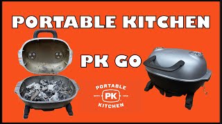 Portable Kitchens PK GO  BBQ Charcoal Grill Overview [upl. by Aneele523]