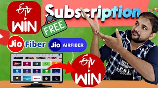 Etv Win on Jio Airfiber amp Jio Fiber  Etv Win Free Subscription  In telugu by Mouli etvwin [upl. by Akeenat]