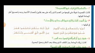 حل مناقشة زرقاء اليمامه ادب رابع اعدادي [upl. by Alaek]