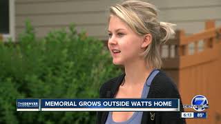 Memorial grows outside Watts family home in Frederick [upl. by Cyrus830]