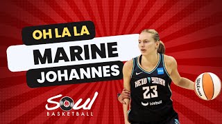 MARINE JOHANNES amazing game details against LAS VEGAS ACES on the WNBA FINALS Game 1 [upl. by Enialedam]