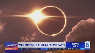 Viewers prepare for total solar eclipse 2024 [upl. by Eednarb]