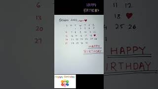 New 🗓️ calendar birthday card Idea ❤️✨🎊birthdaywishes birthdaycard [upl. by Aikemot290]