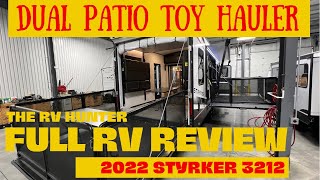 DUAL PARTY DECK TOY HAULER 2022 Stryker 3212 by Cruiser RV  Full RV Review  Tour [upl. by Bocock]