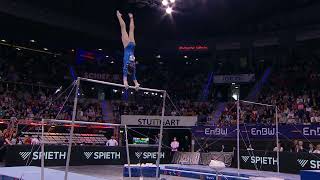 Nola Matthews USA Stufenbarren EnBW DTB Pokal 2024 Mixed Cup Stuttgart Gymnastics [upl. by Rj]