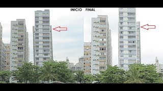 Reaprumo de Edifício Inclinado quotTortoquot em Santos  Maffei Engenharia [upl. by Nerte]