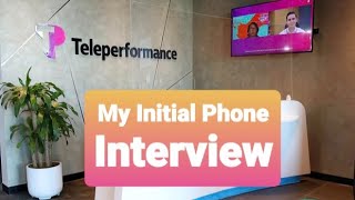 MY INITIAL PHONE INTERVIEW IN TELEPERFORMANCE  Share ko ang mga tinanong sakin  tips [upl. by Aifas135]