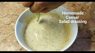 HOW TO MAKE CAESAR SALAD DRESSING without ANCHOVY  HOMEMADE MAYO SALAD DRESSING RECIPE My Version [upl. by Eceined]