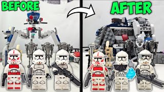 10 Ways to UPGRADE Your Clone Trooper and Droid Battle Pack Set 75372 [upl. by Yennor]