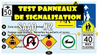 Examen théorique SAAQ Test panneaux de signalisation routière 2  Code de la Sécurité routière 2024 [upl. by Innad]