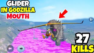 What Happens When You Put GLIDER in GODZILLAS Mouth in PUBG Mobile • 27 KILLS • PUBGM HINDI [upl. by Analla]