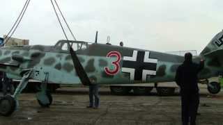 Messerschmitt BF 109  Płocki Piknik Lotniczy 2009  air show Płock [upl. by Ipoillak]