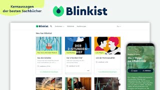 Blinkist Das Große Tutorial Kernaussagen der besten Sachbücher [upl. by Reube]