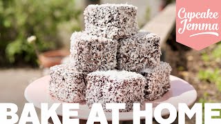 Super Easy Ridiculously Tasty Lamingtons Recipe  Bake at Home  Cupcake Jemma [upl. by Ordep]