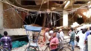 Alleged illegal building demolished in Batla House A video report by wwwokhlatimescom [upl. by Eniluqcaj]