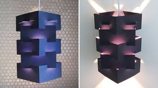 DIY lamp for pendant light  learn how to make a lampshadelantern for hanging lights  EzyCraft [upl. by Belsky894]