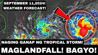 SEPTEMBER 112024 DENEKLARA NA GANAP NG TROPICAL STORM BEBINCAFERDIE Patuloy na LUMALAKAS [upl. by Zelma]