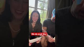 Raunchy Mad Libs With Husband couple couplescomedy comedy comedyvideo comedyvideos [upl. by Valiant47]