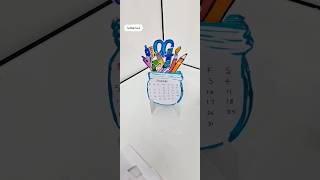 📆🤩Calendar desk decorകലണ്ടർ ഡെസ്ക് decor📆🤩🫰Simple paper craft2025calendarcutediy [upl. by Ceporah758]