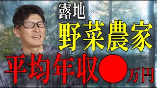 【農業収入のリアル】 平均的な露地野菜農家はどれくらいの収入があるのか [upl. by Wilonah]