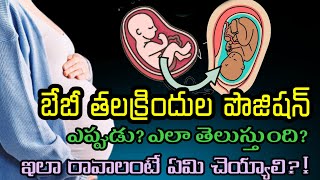 quot👶 Baby Head Down Position Symptoms amp Tips to Turn Your Baby Naturally 🤱quot intelugu pregnancy [upl. by Artemahs]