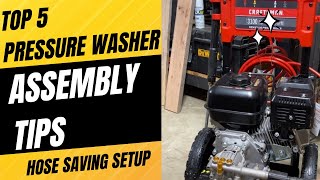 Craftsman 3100 PSI 24 GPM Unboxing and Assembly plus General pressure washer tricks [upl. by Chamberlin]