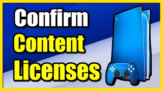 How to Confirm your licenses for using content on this ps5 Easy Tutorial [upl. by Karlow]