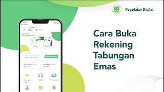 Cara Buka Rekening Tabungan Emas di Pegadaian Digital [upl. by Yecnay28]